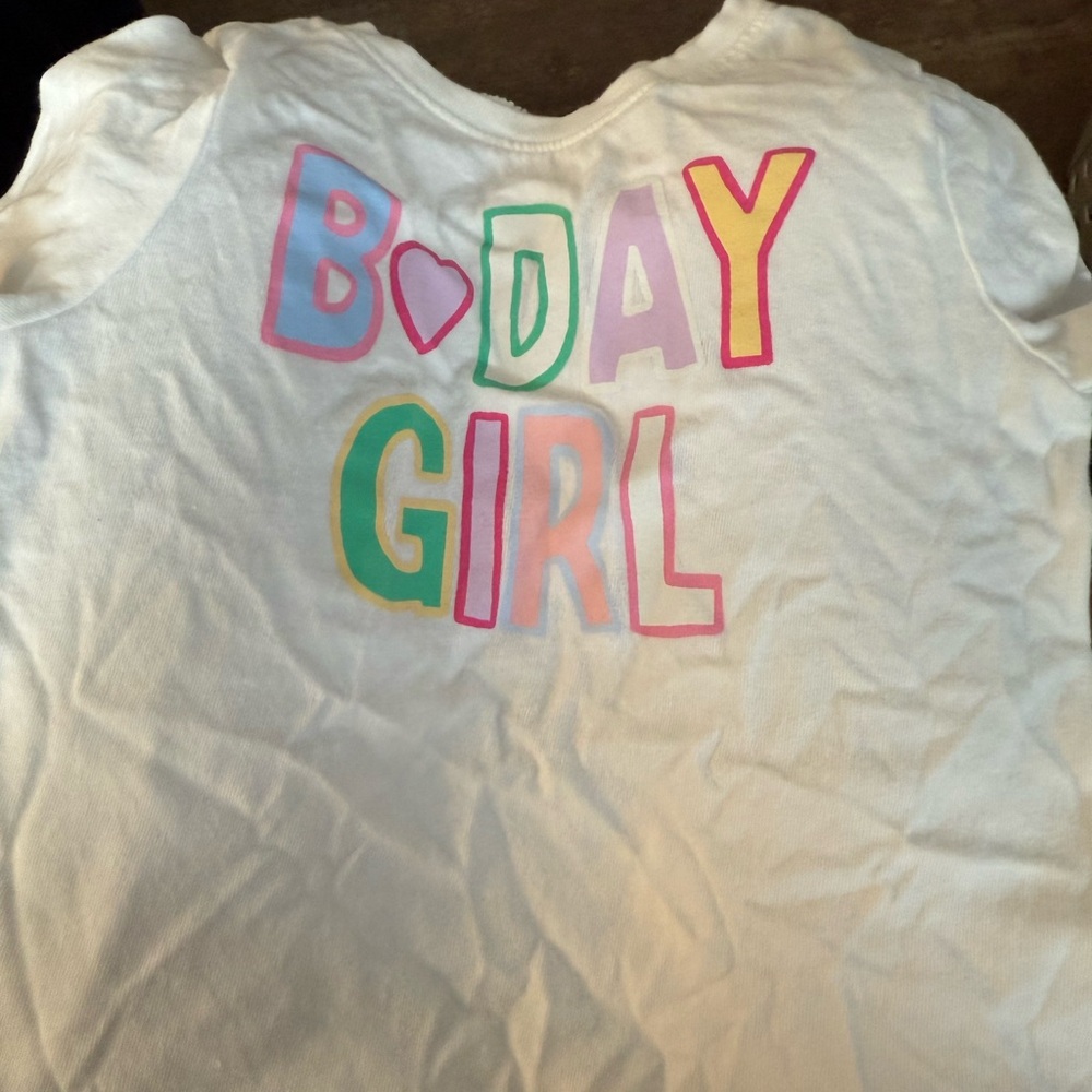 Old Navy Pink and White Short Sleeve Tee